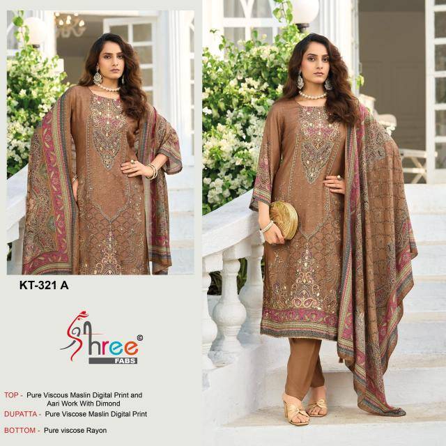 Shree fabs KT - 321 Wholesale dress materials market